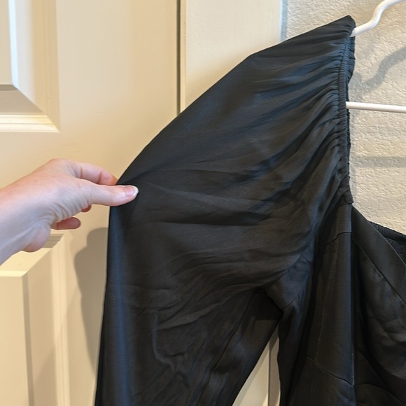 EUC Altar’d State Brand Layered Ruffle Long Sleeve Black Dress LBD Size XL - Picture 12 of 14